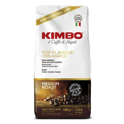 Kimbo Espresso Bar Top Flavour 100% arabica - kávová zrna - 1 kg