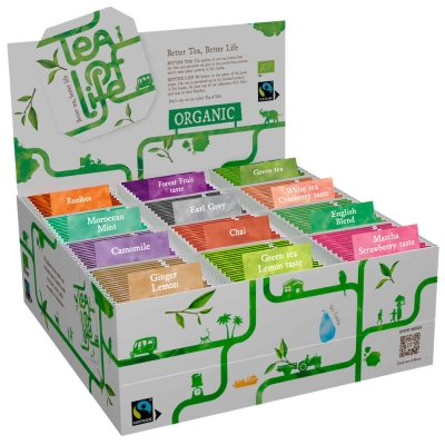Sortimentní displej - Bio & Fairtrade - Tea of Life - 120 čajových sáčků