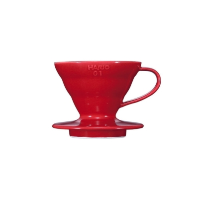 Hario V60 dripper – porcelán červený velikost 01