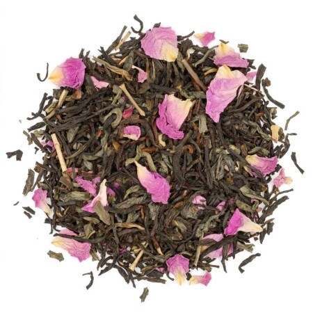 Rose Garden - černý a zelený čaj 100 gramů - Café du Jour sypaný čaj