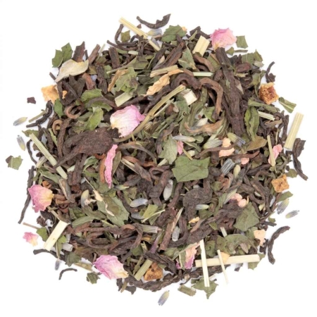 Pu Erh & Máta - Pu-Erh čaj 100 gramů - Café du Jour sypaný čaj