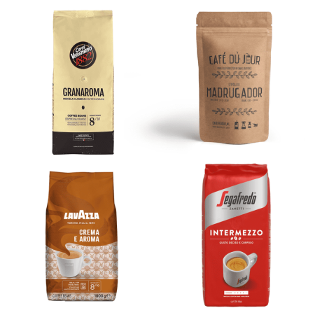 Balíček kávových zrn - Nejprodávanější - 4 x 1 kg