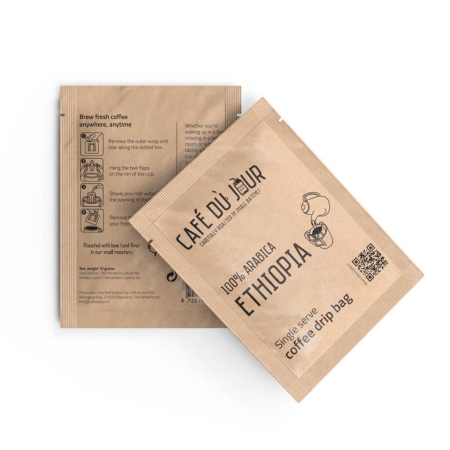 100% arabica Etiopie – Jednodávkový kávový drip sáček – 1 kus