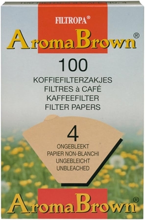 Filtropa Aroma Brown - kávové filtry velikost 4 - 100 kusů