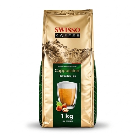 Swisso Kaffee Cappuccino Lískový oříšek - instantní cappuccino - 1 kg