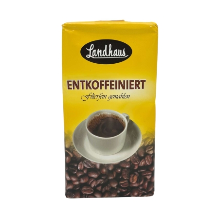 Landhaus Entkoffeiniert Bez kofeinu - mletá káva - 500 g