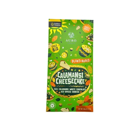 Auro - Calamansi Cheesecake - 34% rostlinná bílá čokoláda