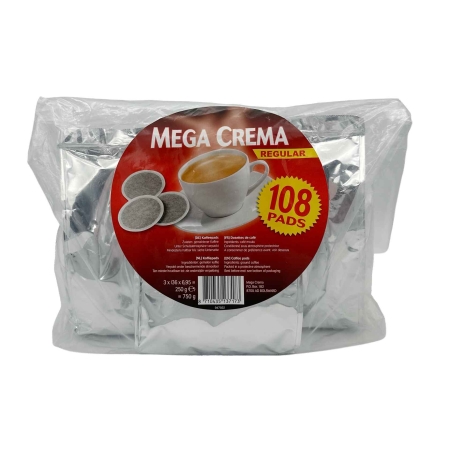 Mega Crema Regular - kávové pody - 108 ks
