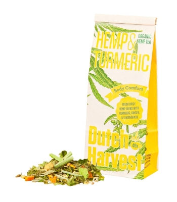 Hemp & Turmeric - Konopná a kurkumová čaj 50 g - Dutch Harvest sypaný čaj