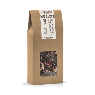 Rose Garden - černý a zelený čaj 100 gramů - Café du Jour sypaný čaj