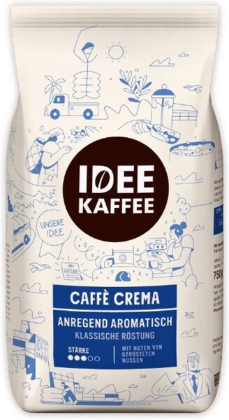 Idee Kaffee Caffè Crema - kávová zrna - 750 g