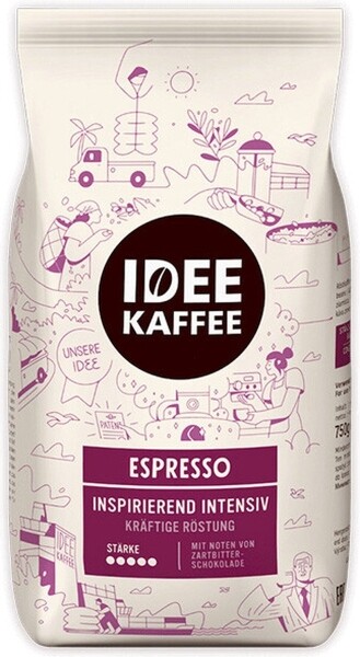 Idee Kaffee Espresso - kávová zrna - 750 gramů