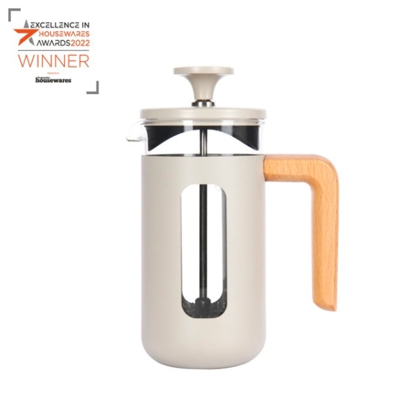 La Cafetière Pisa Latte Cafetiere, 8-Cup, Cream