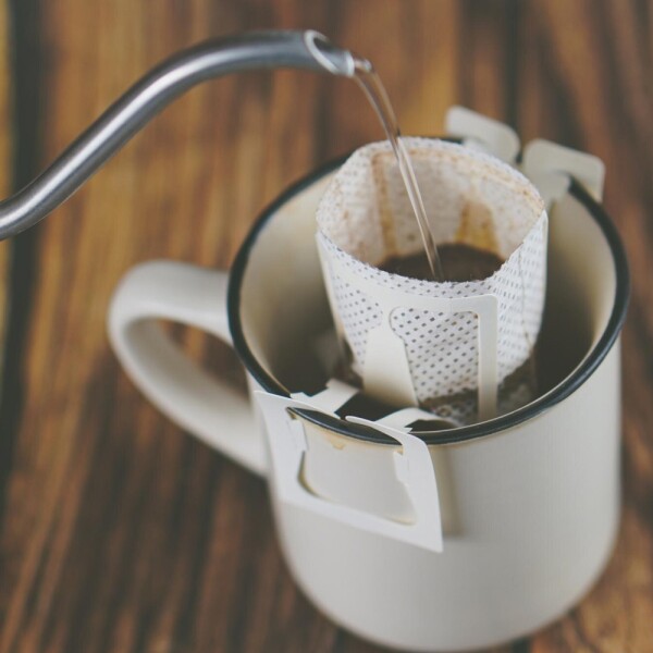100% arabica bez kofeinu - Jednoporcové kávové drip sáčky - 14 ks