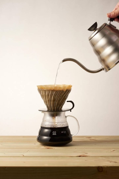 Hario V60 dripper - glas zwart - maat 02
