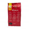 Achterkant van een zak koffie met 56 koffiepads van het merk Gala Regular