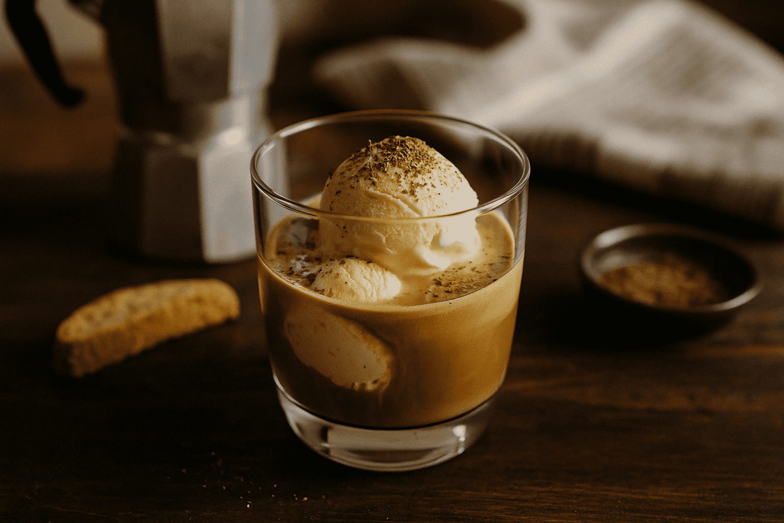 Příprava affogata