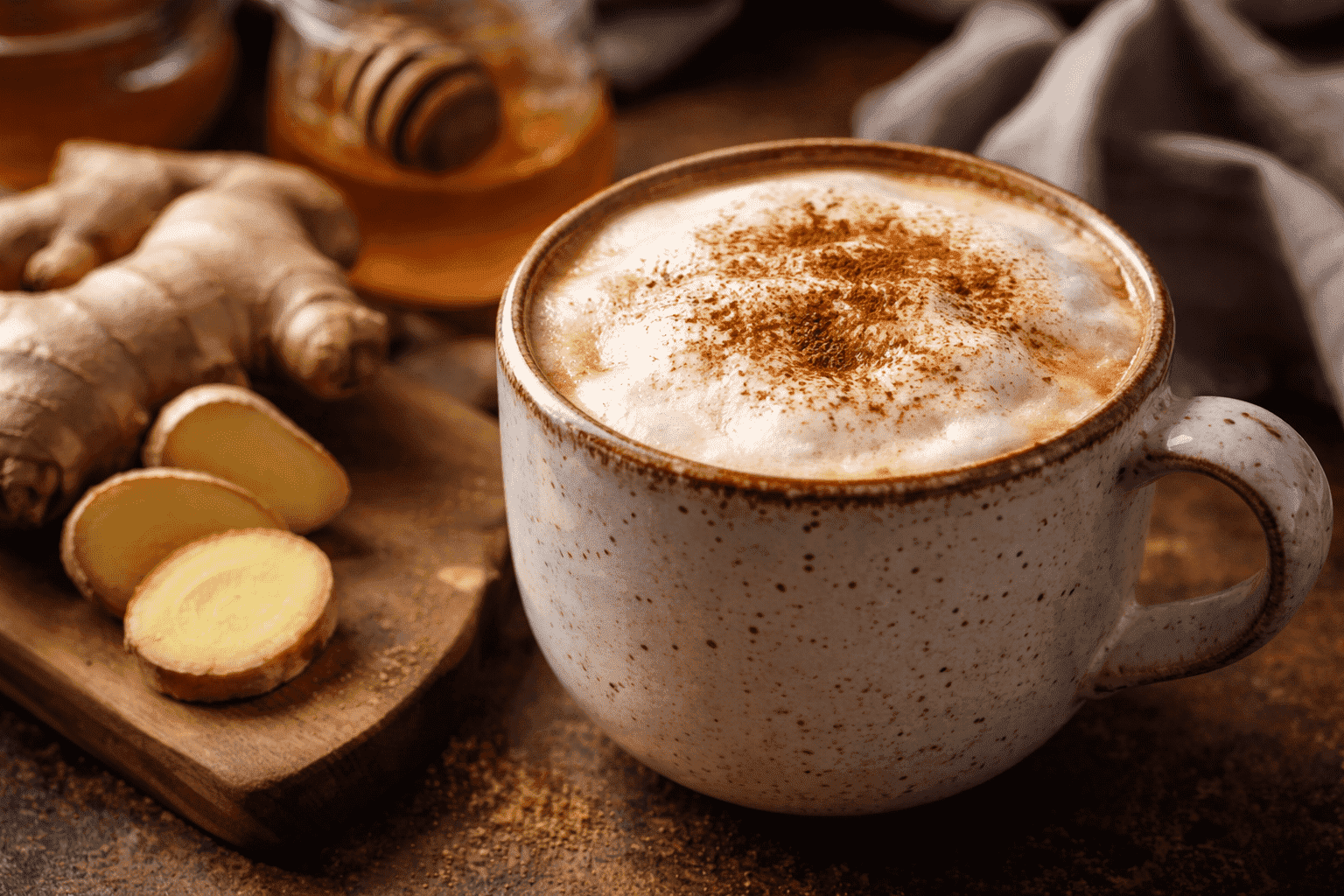 Cappuccino zázvor: káva s extra šťávou!